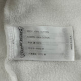 Chrome Hearts Vertical Logo Zip Hoodie White Blue