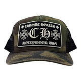 Chrome Hearts CH Hollywood Trucker Hat Camo/Black
