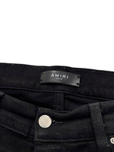 Amiri Script Logo Patch Denim Black