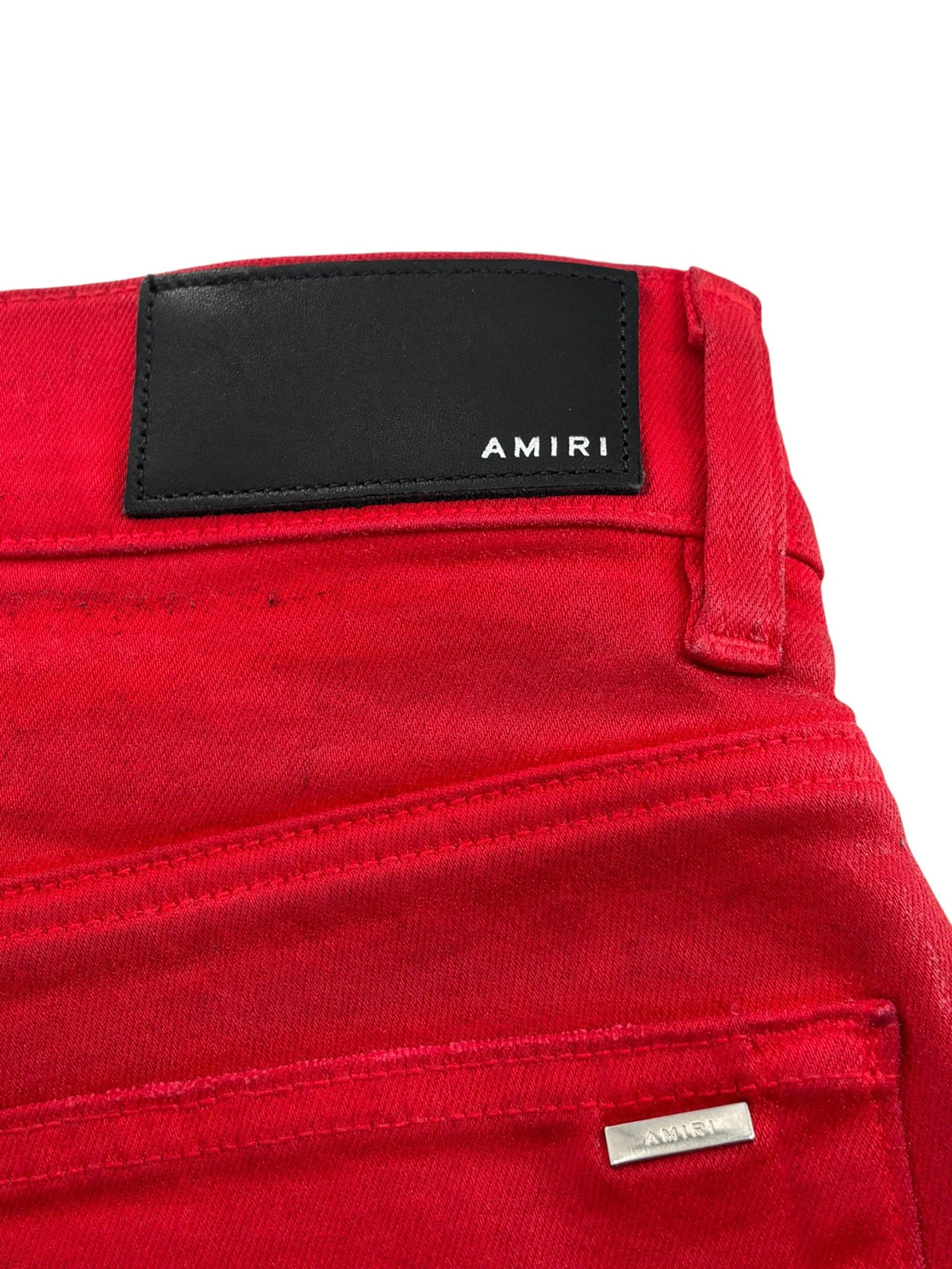 Amiri MX1 Ribbed All Red Jeans
