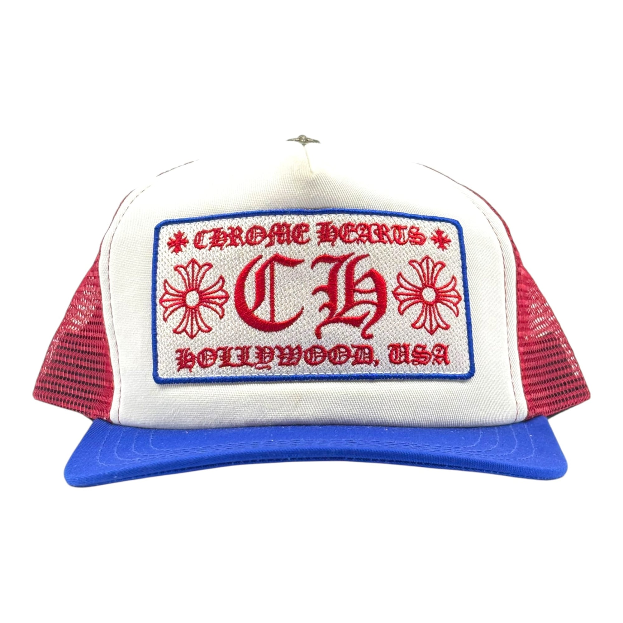 Chrome Hearts Trucker Hat Blue/Red/White