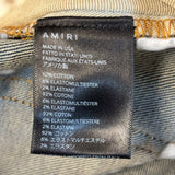 Amiri Broken Denim Jeans Deep Classic
