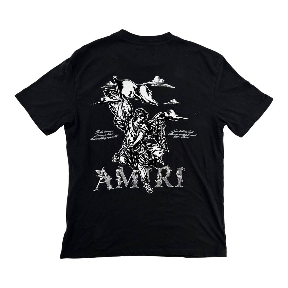 Amiri Angel Logo Tee Black