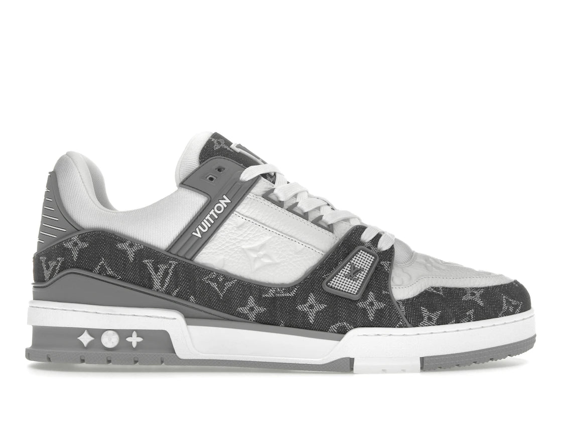 Louis Vuitton Trainer Monogram Denim Grey White