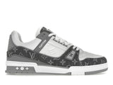 Louis Vuitton Trainer Monogram Denim Grey White