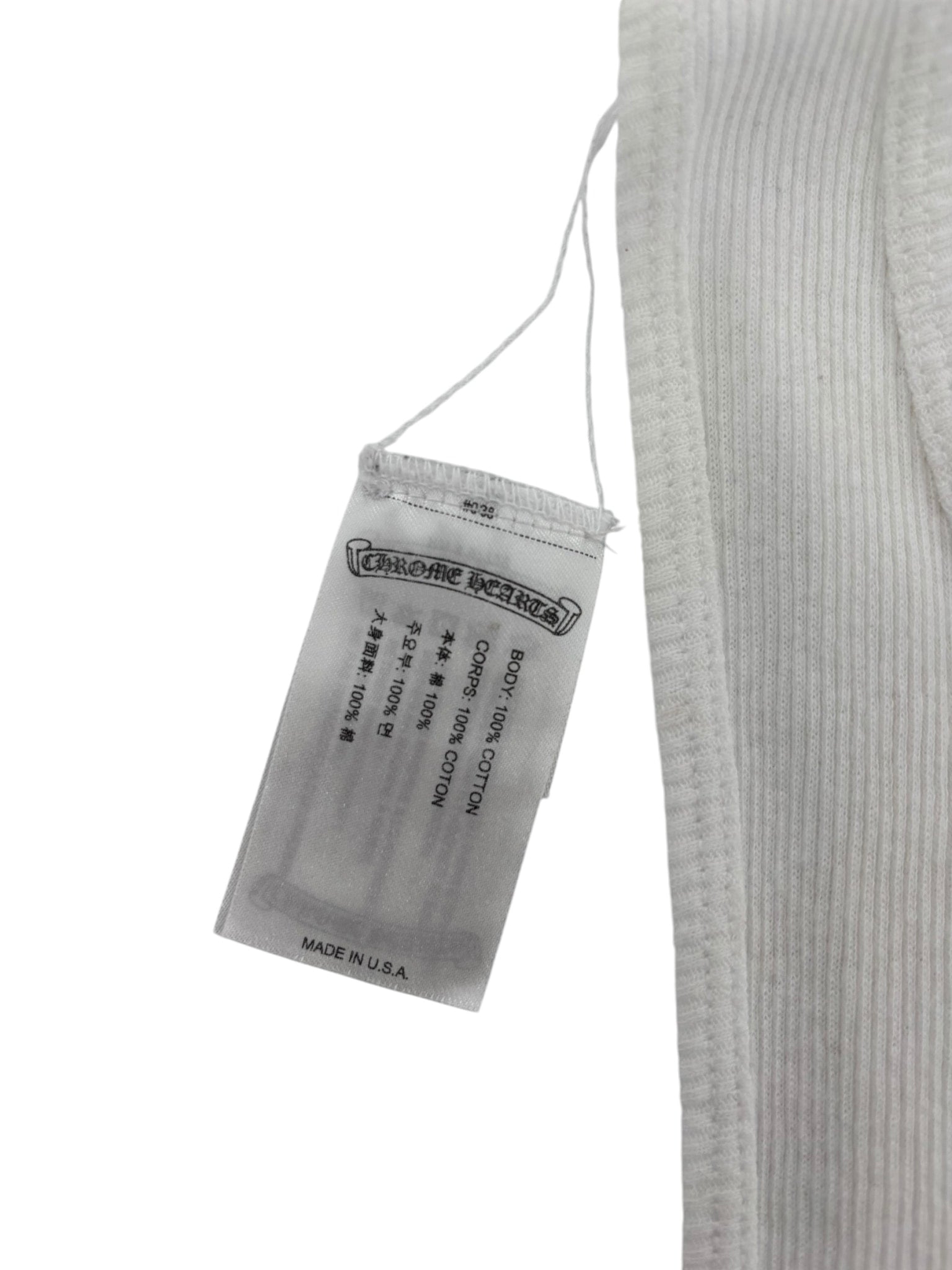 Chrome Hearts T Bar Rib Tank Top White/Pink