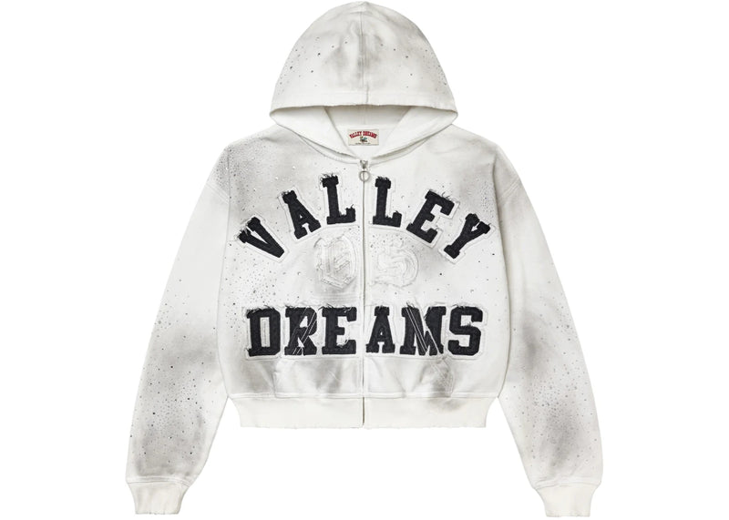 Vale Forever Classico Zip Up Hoodie White