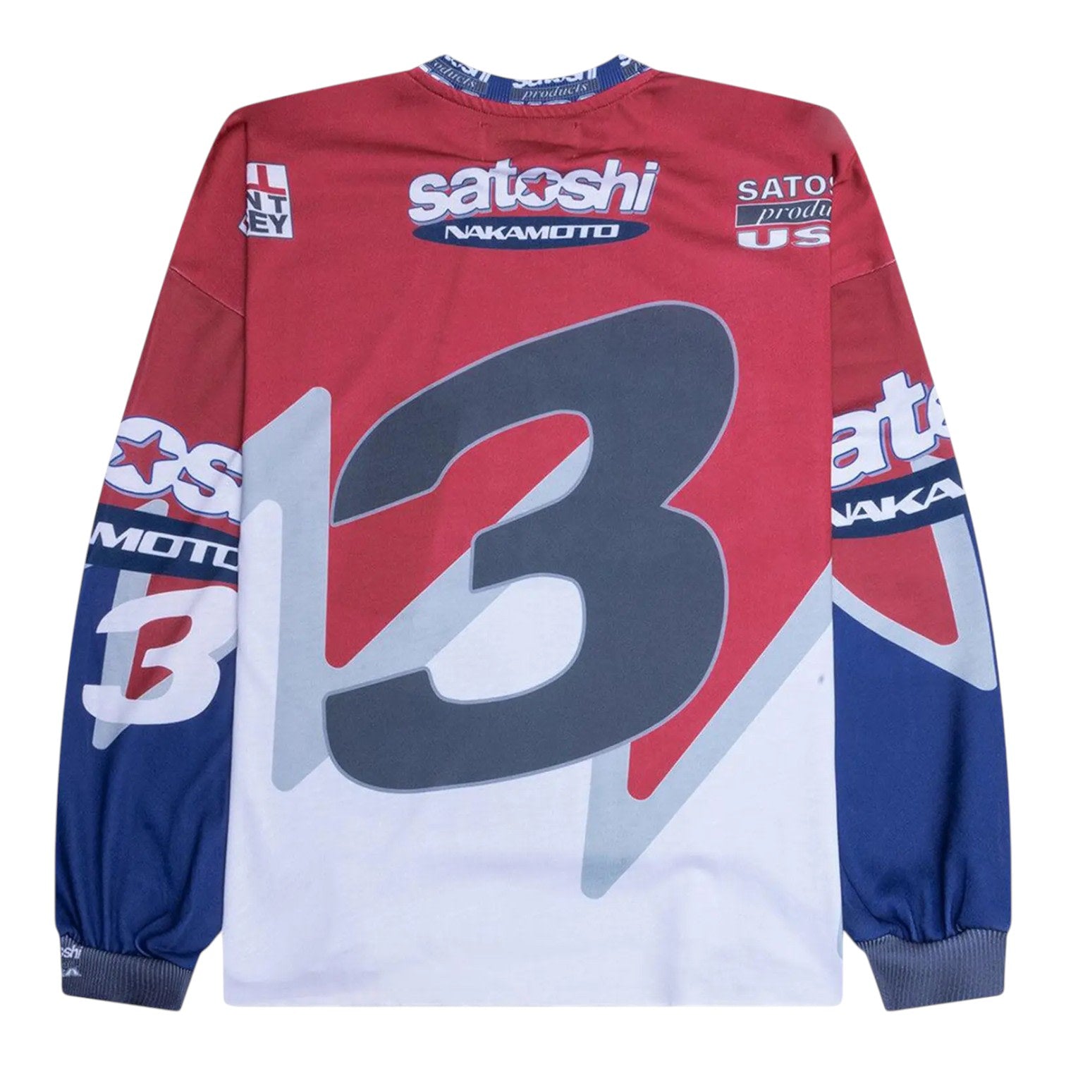 Satoshi Nakamoto Speedway Long-Sleeve Red
