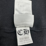 Chrome Hearts Scroll Logo Thermal Zip-Up Hoodie Black
