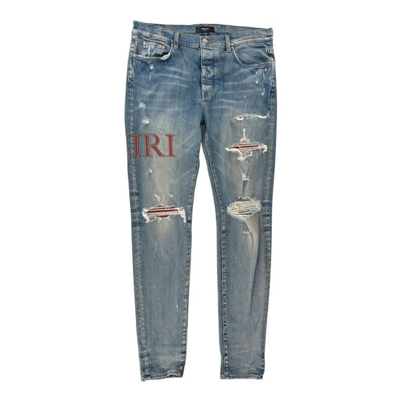 Amiri MX1 Jeans Blue Side Logo Patch