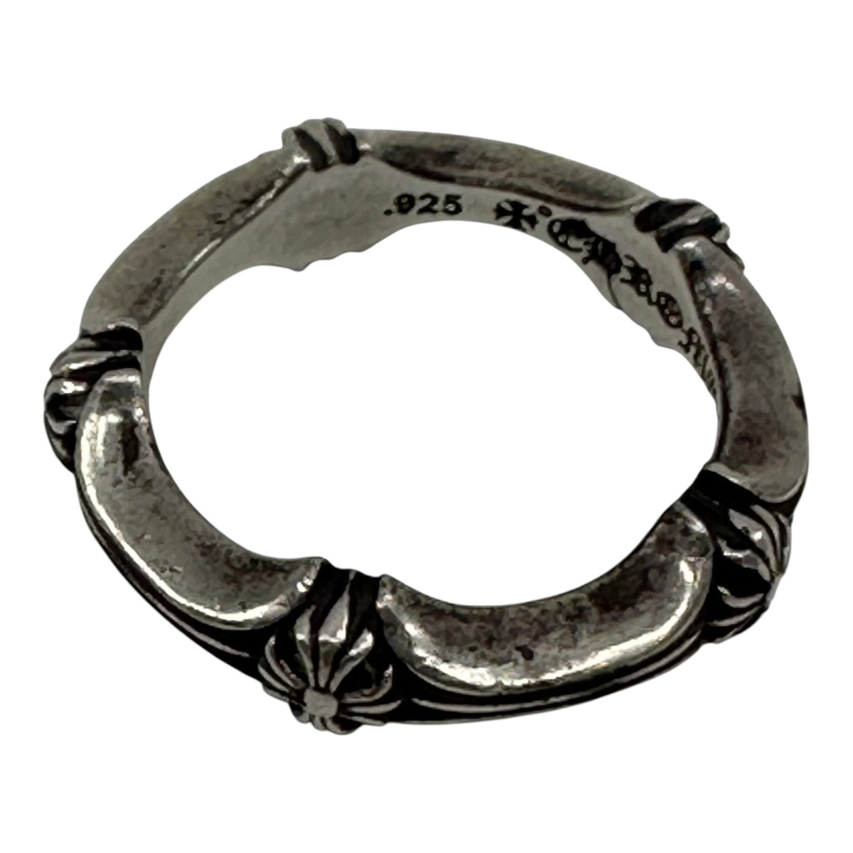 Chrome Hearts Plus & Bone Silver Ring Silver