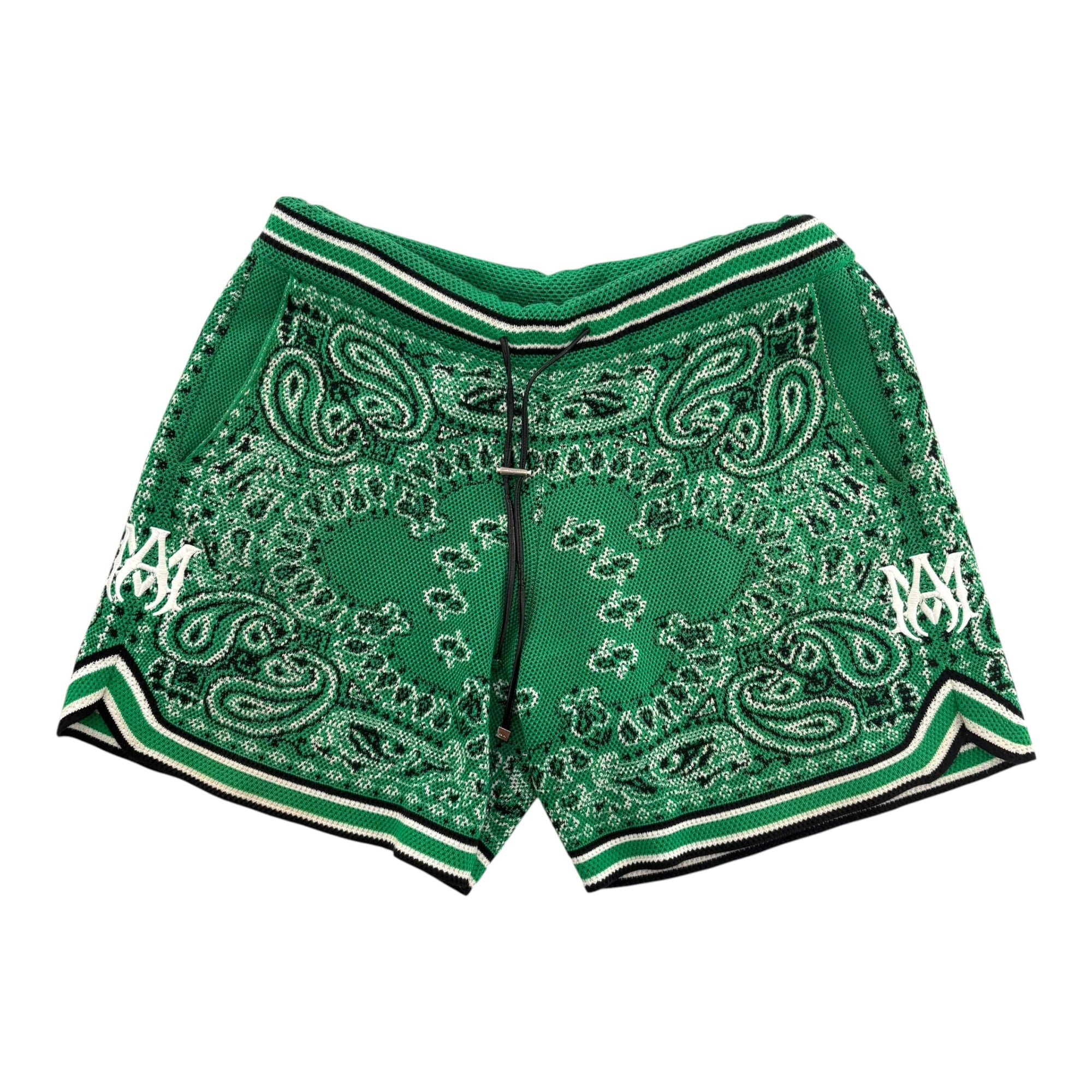 Amiri Bandana B-Ball Shorts Green
