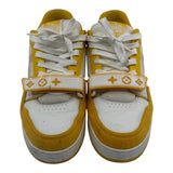 Louis Vuitton Trainer Low Velcro Strap Yellow Monogram Denim