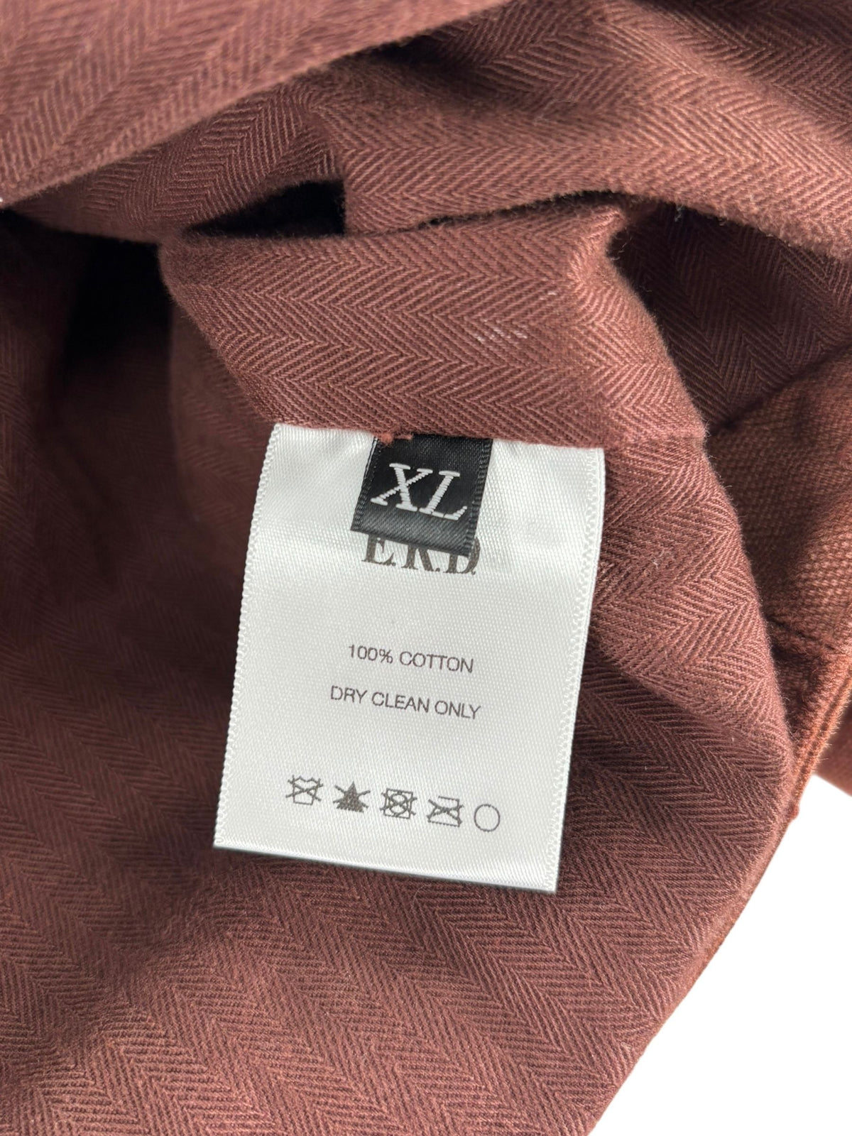ERD Logo Distressed Work Jacket Faded Brown