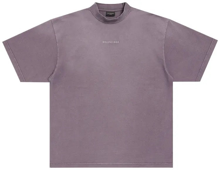 Balenciaga Medium Fit Tee Purple