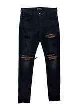 AMIRI MX1 Bandana Destroyed Skinny Fit Jeans Black/Brown
