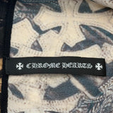 Chrome Hearts Cross Print Womens Mesh Skirt Brown