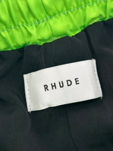 Rhude Rh Logo Track Shorts Neon