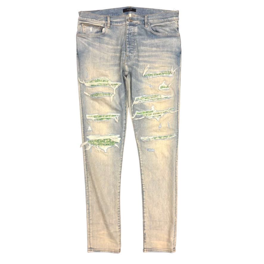 Amiri Blue Boucle Jeans