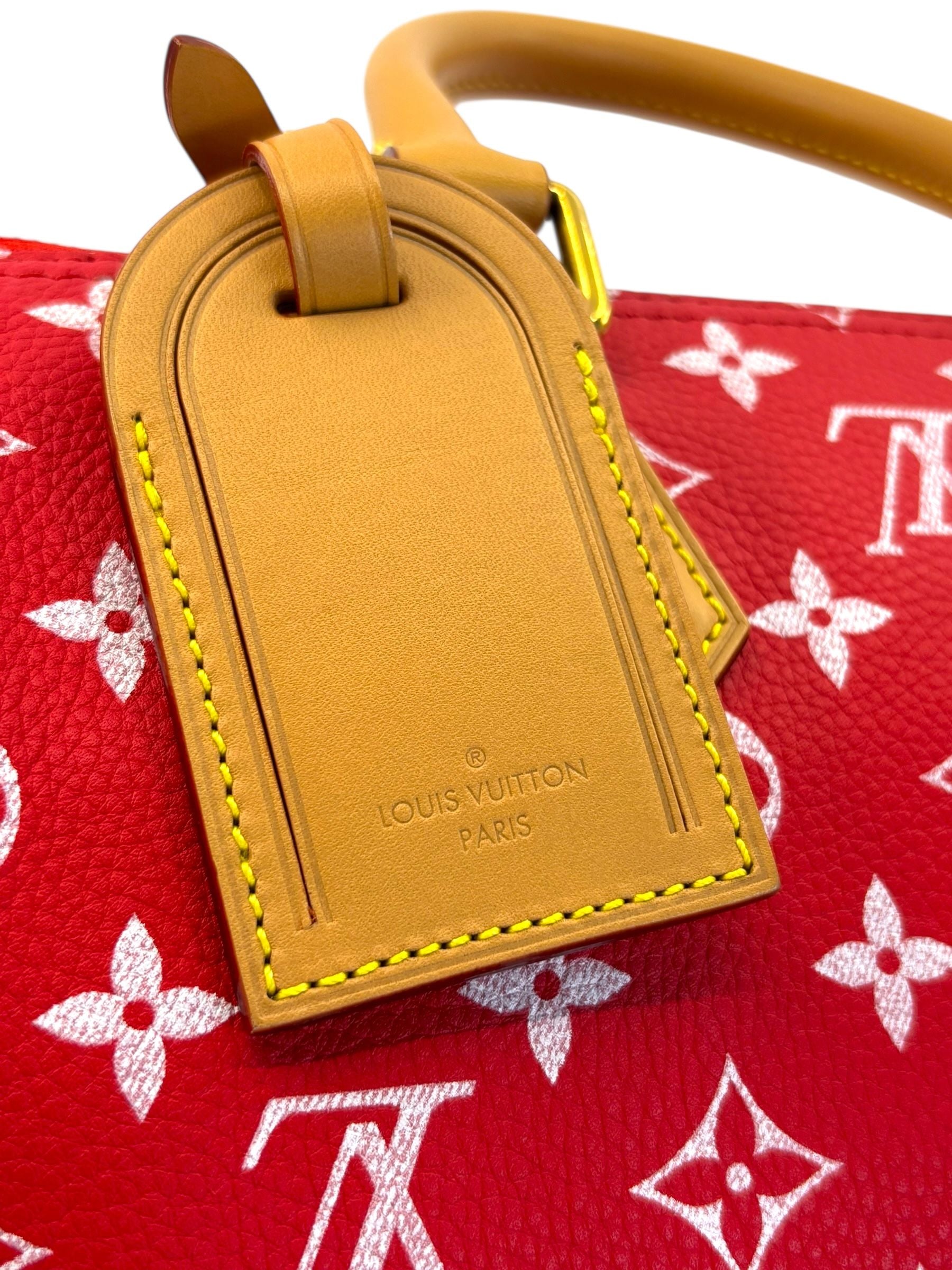 Louis Vuitton Speedy P9 Bandoulière 25 Monogram Leather Red