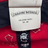 Chrome Hearts Cross Patch Baseball Hat Red