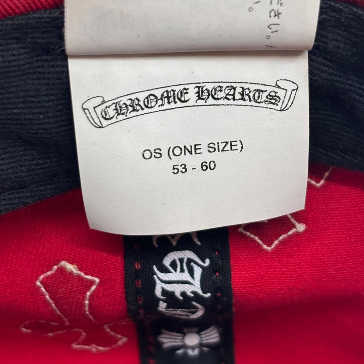 Chrome Hearts Cross Patch Baseball Hat Red