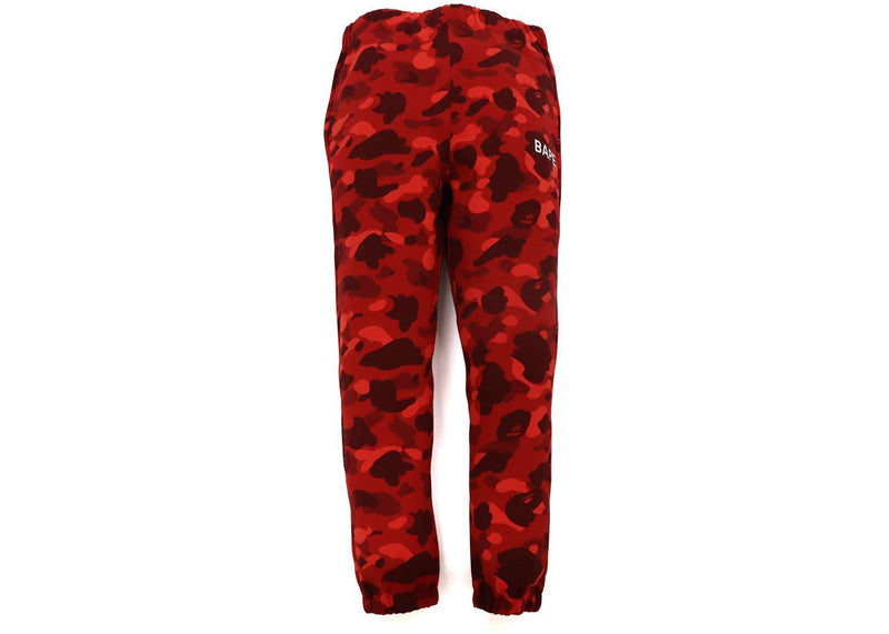 BAPE Color Camo Sweat Pants (FW21) Red
