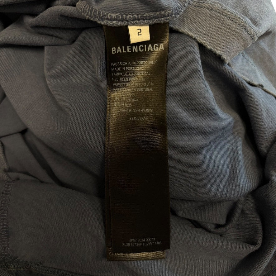 Balenciaga Burning Unity T-Shirt Blue