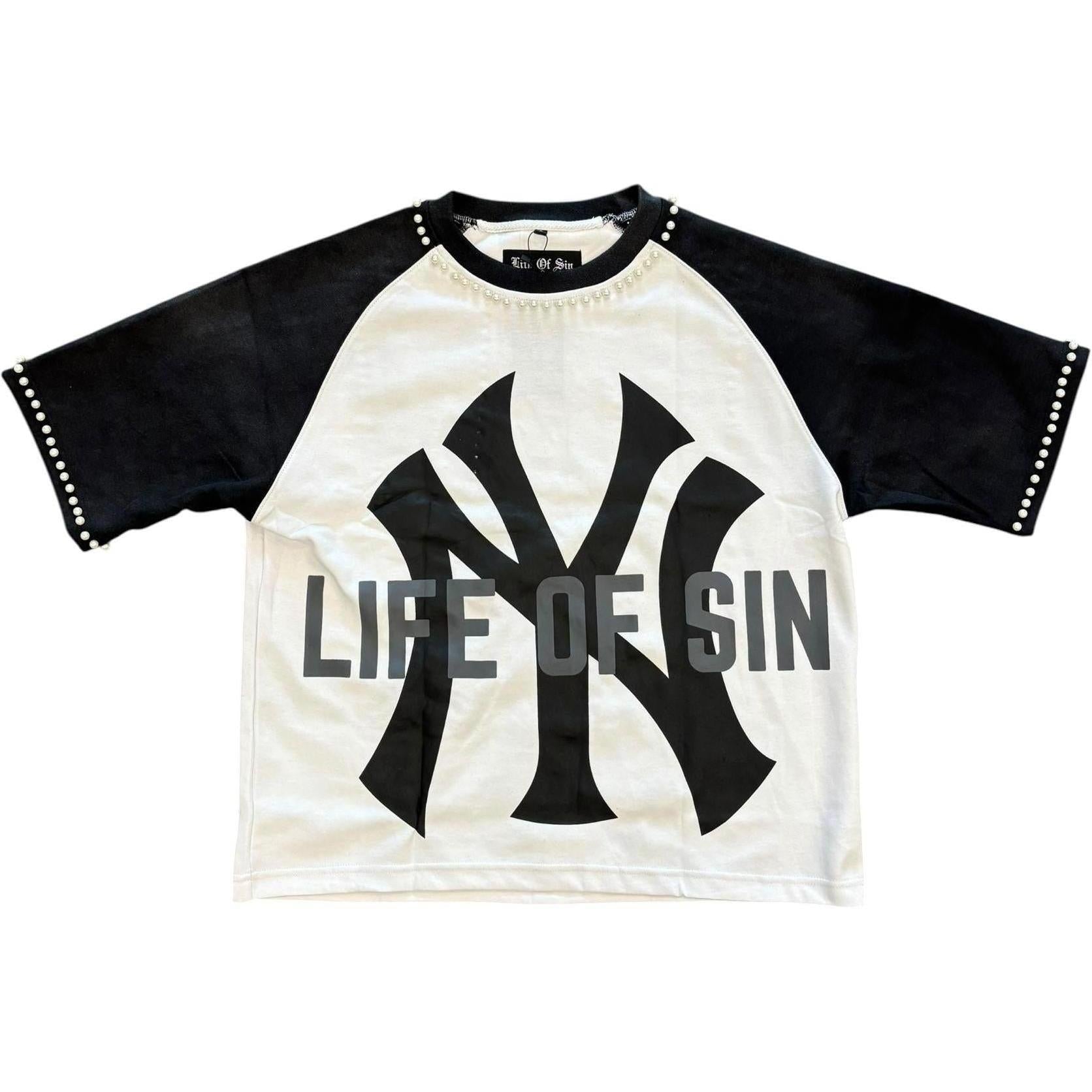 Life of Sin Pearl Dugout Tee "Black"