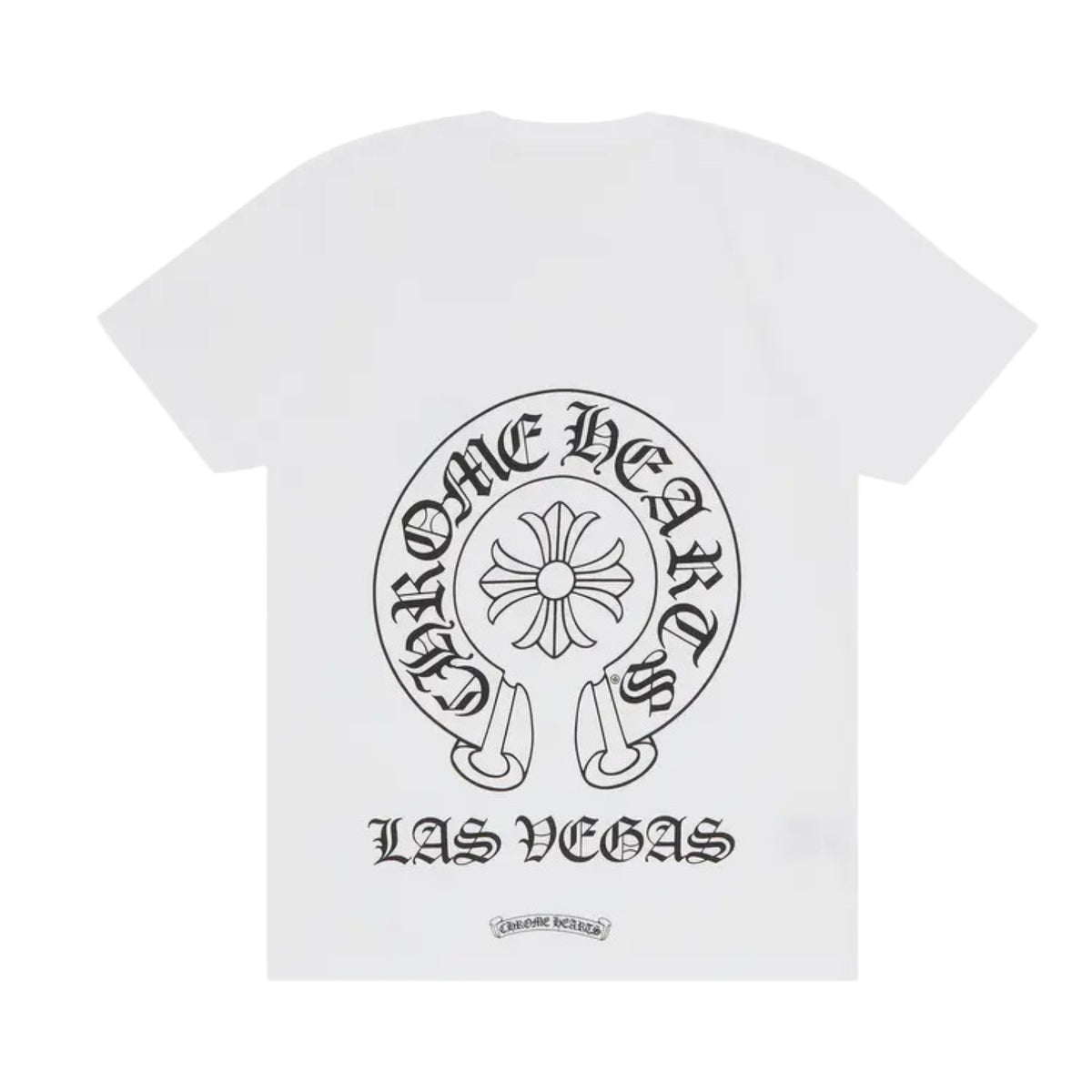 Chrome Hearts Las Vegas Horseshoe Logo Pocket Tee White