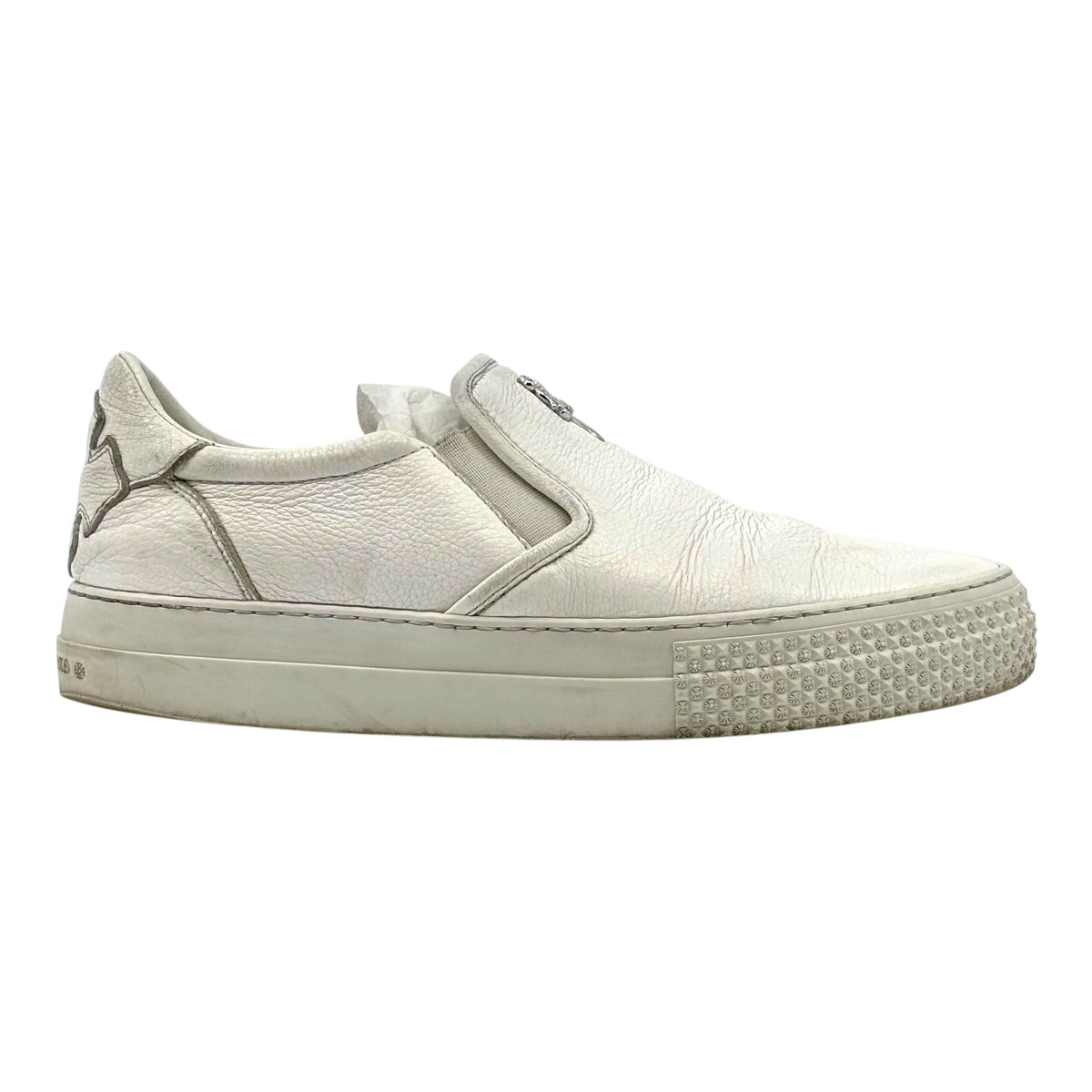 Chrome Hearts Slip On Leather Sneaker White