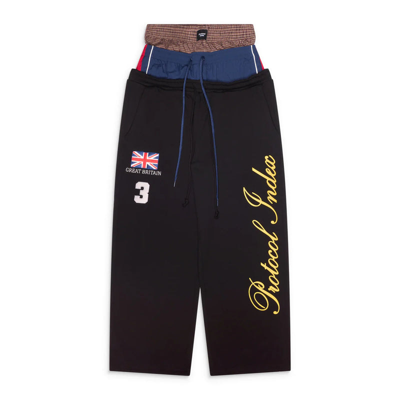 Protocol 3 Layered Sweat Pants Black