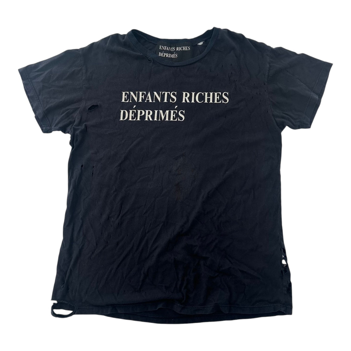 ERD Classic Logo Distressed Tee Black