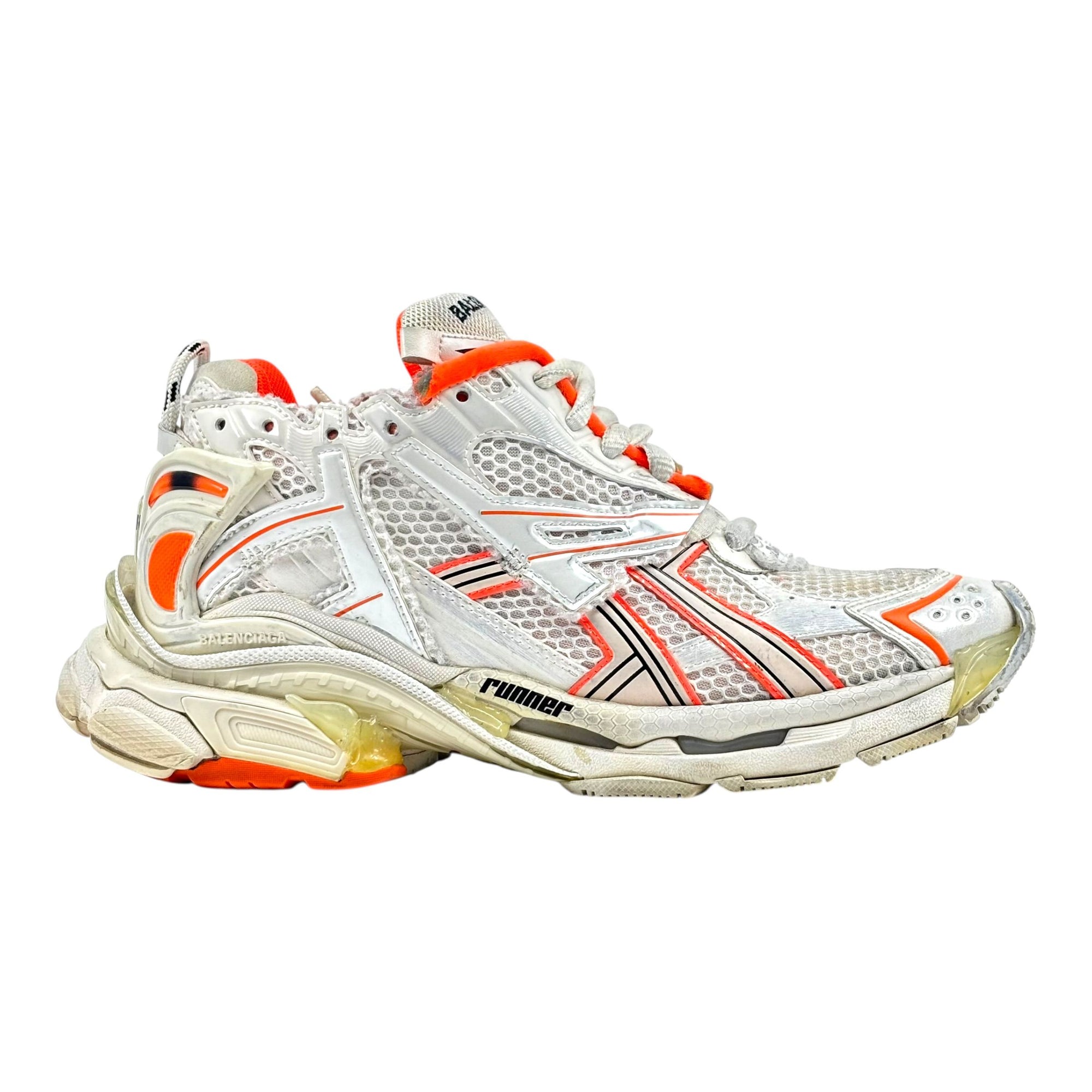Balenciaga Runner Sneaker Orange & White