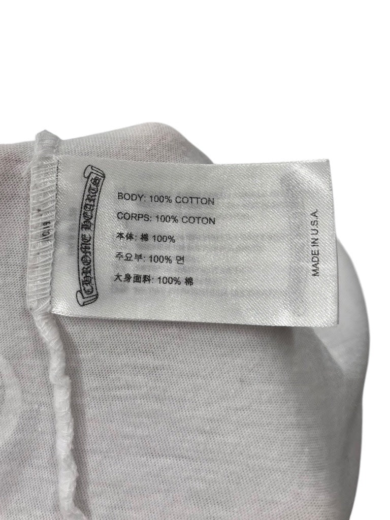 Chrome Hearts Neck Letters Logo T-shirt White
