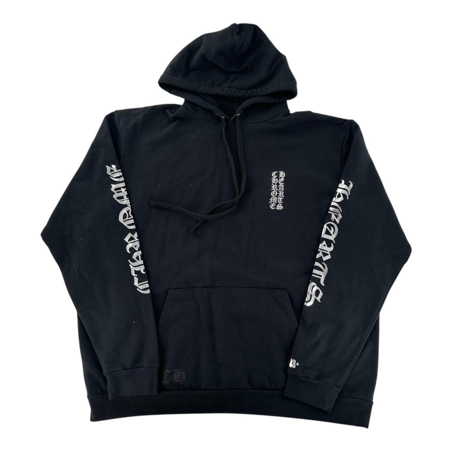 Chrome Hearts Vertical Logo "1988" Hoodie Black