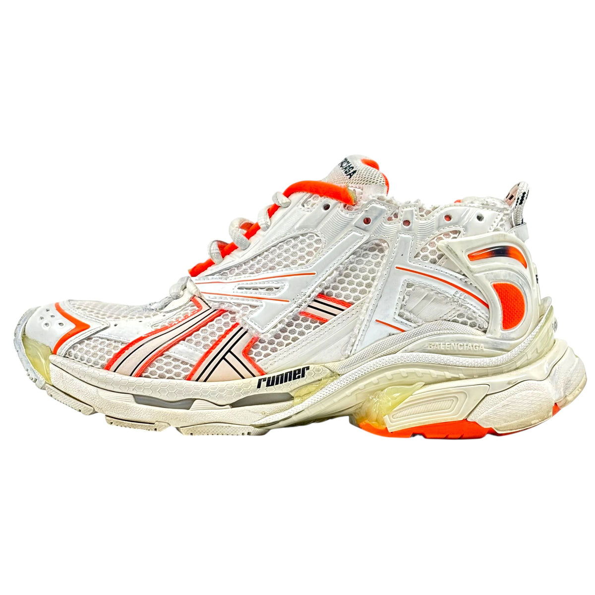 Balenciaga Runner Sneaker Orange & White