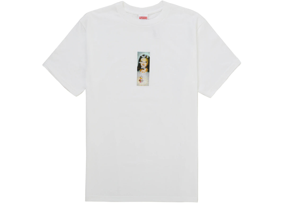 Supreme Prayer Card Box Logo Tee White