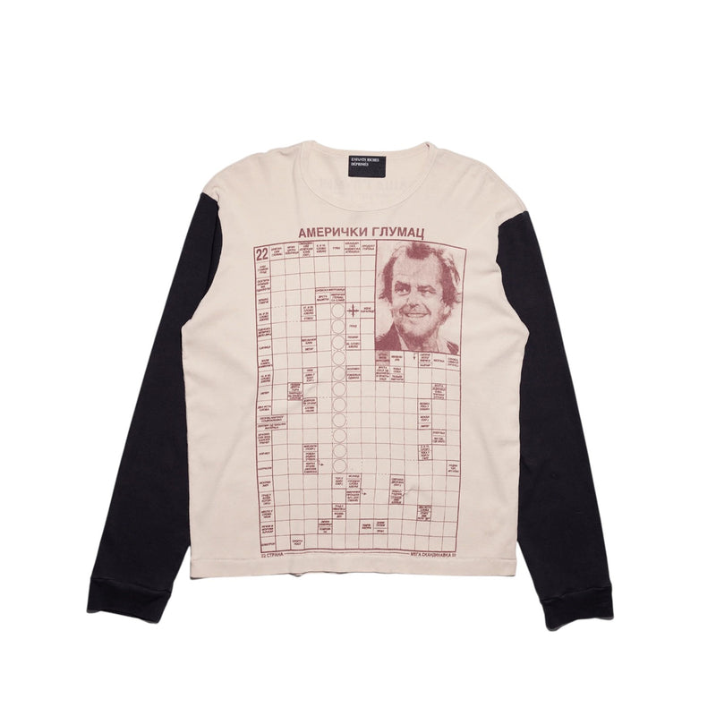 ERD Jack Serbian Fantasy L/S Tee Cream/Black