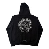 Chrome Hearts Monogram Vertical Logo Hoodie Black
