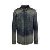 Rick Owens Fogpocket Denim Outershirt Darkdust