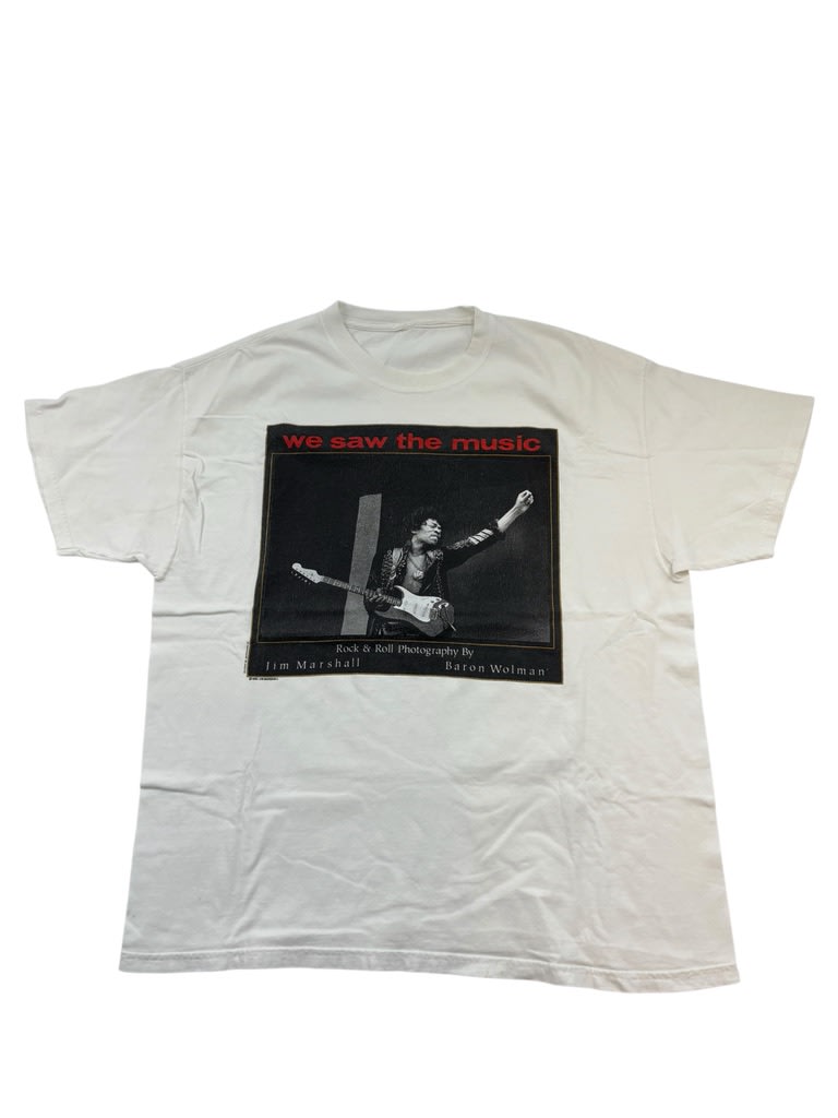 JIMI HENDRIX We Saw The Music Photo Tee White