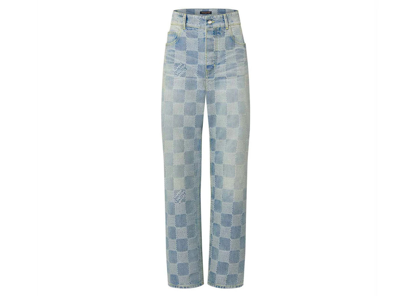 Louis Vuitton Damier Denim Skate Pants Indigo - Like New