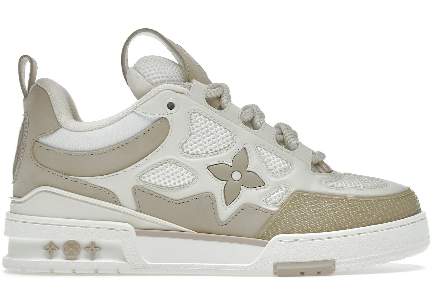 Louis Vuitton LV Skate Sneaker Beige White - Lightly Worn