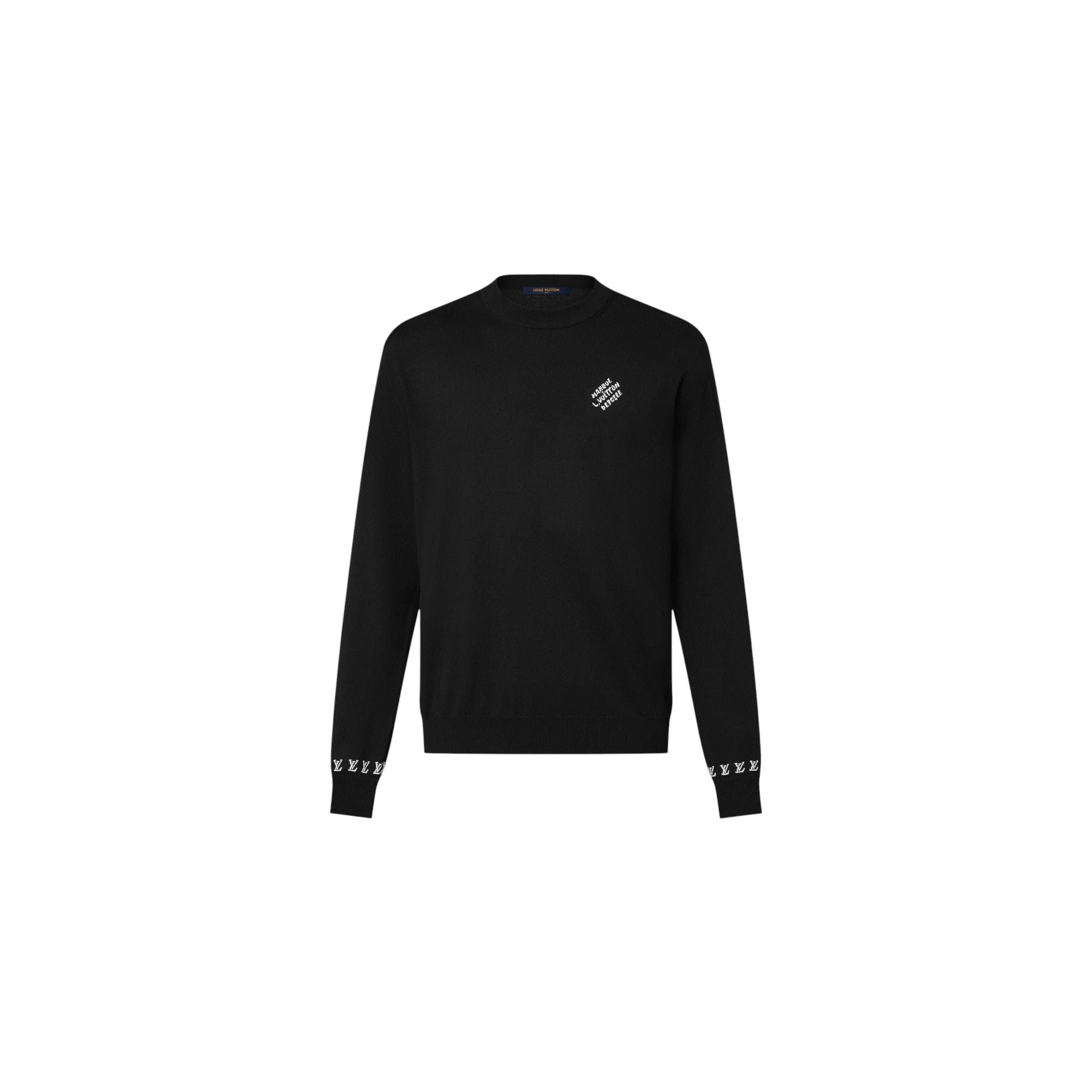 Louis Vuitton Marque Crewneck Black - Lightly Worn