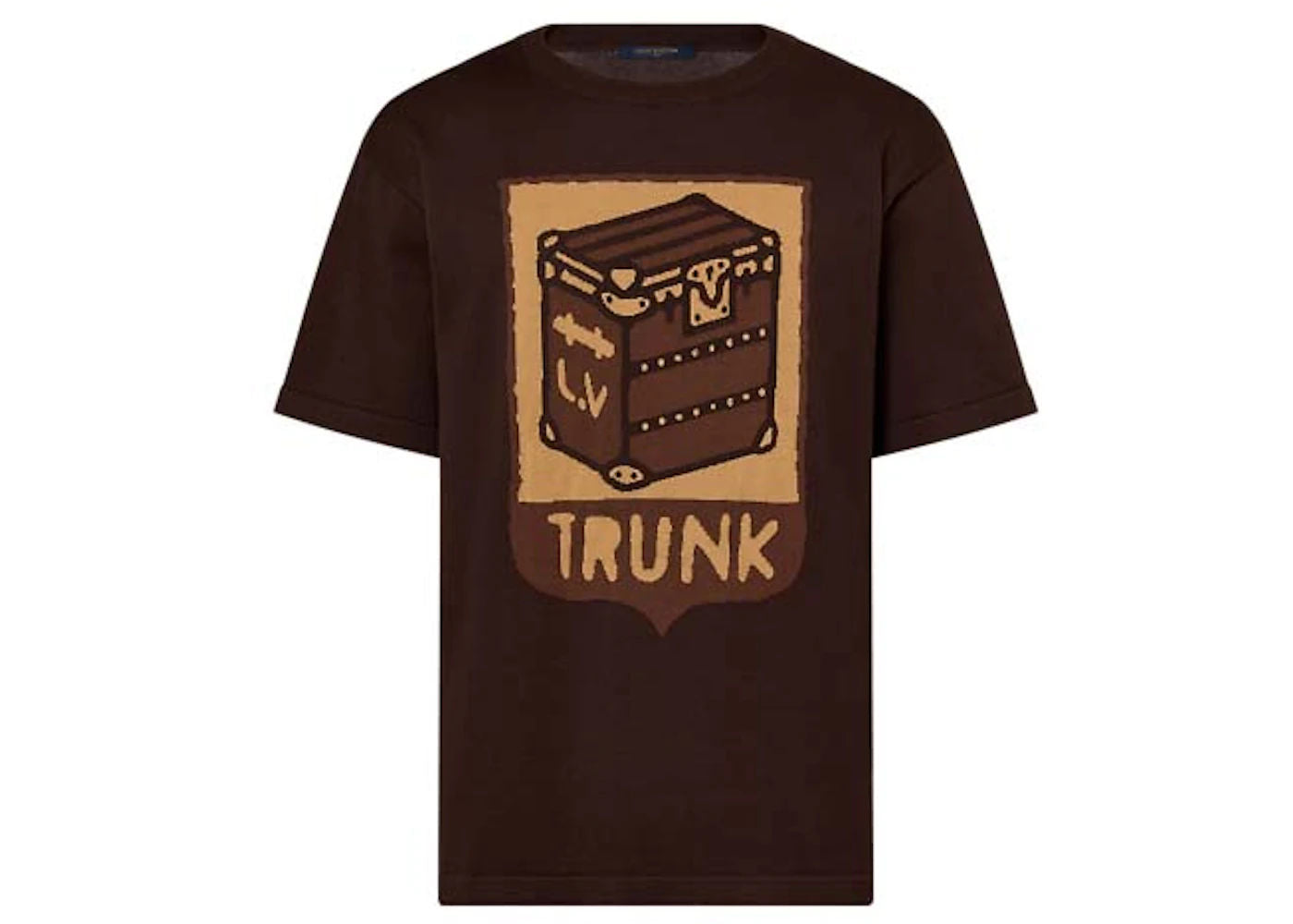 Louis Vuitton Short-Sleeved Cotton Intarsia Crewneck Sienna - Lightly Worn