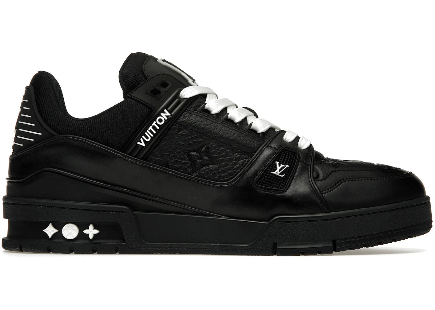 Louis Vuitton Trainer Black Embossed Monogram - Lightly Worn