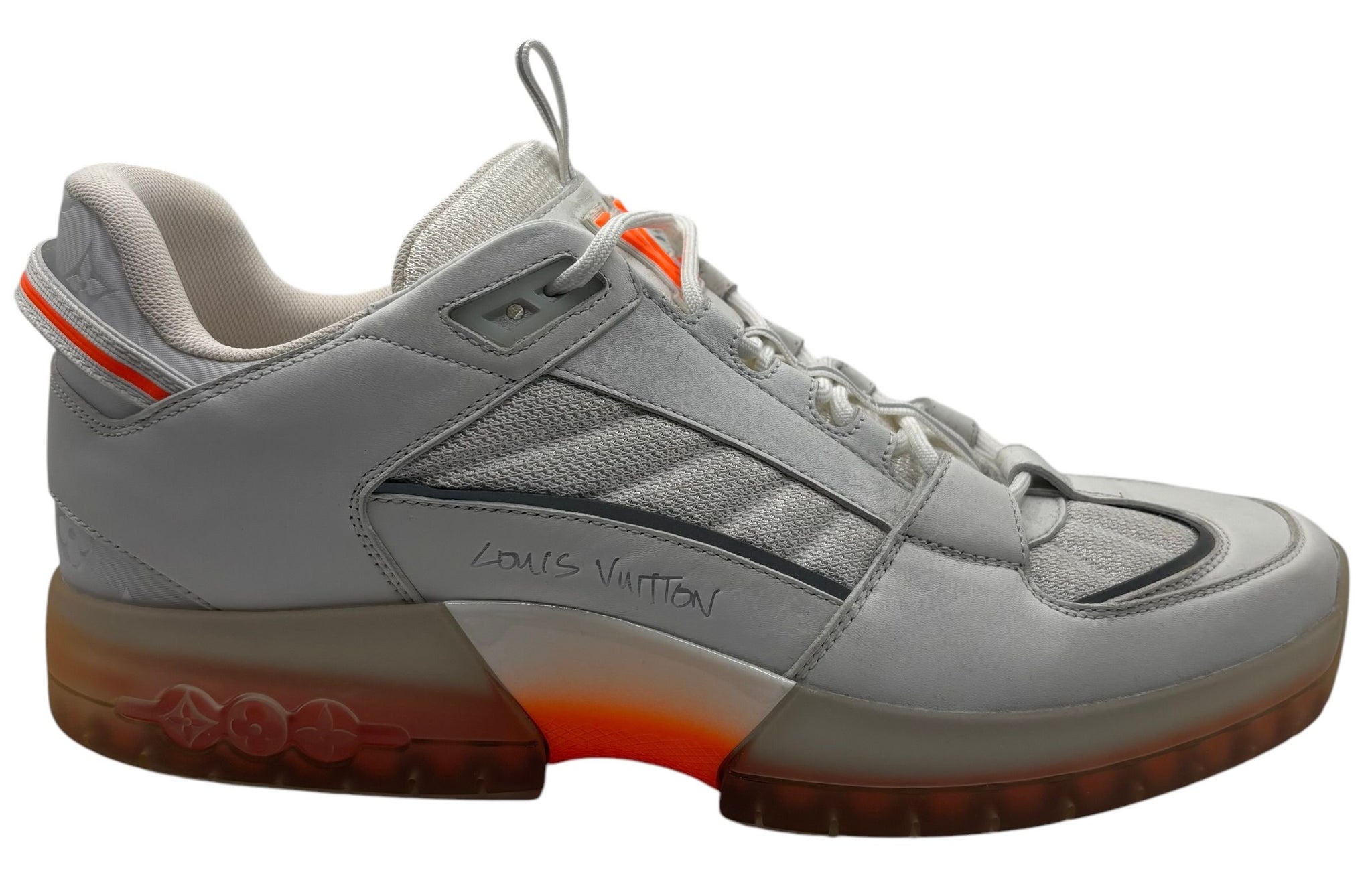 Louis Vuitton Trainer "Light Grey/Orange"