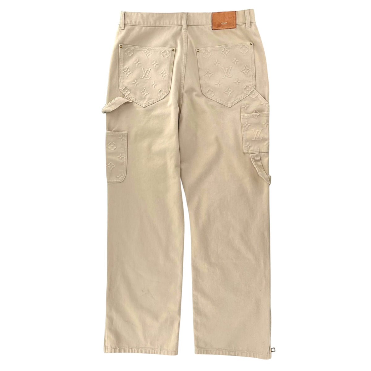Louis Vuitton Cream Monogram Double Knee Pant