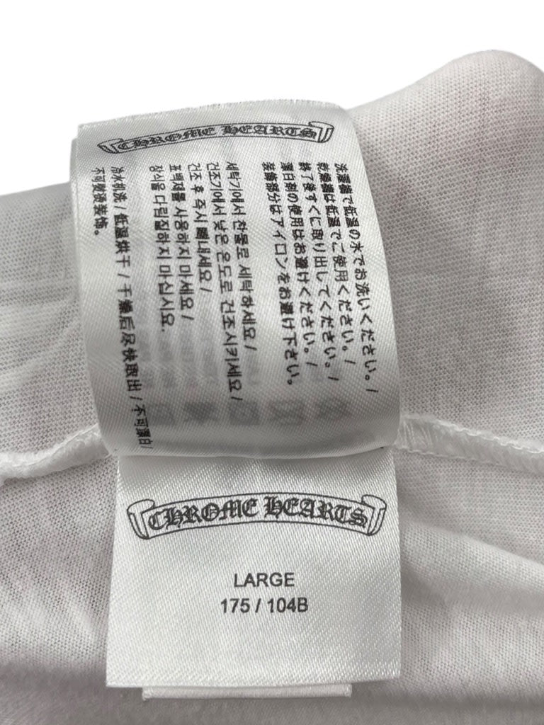 Chrome Hearts Neck Letters Logo T-shirt White